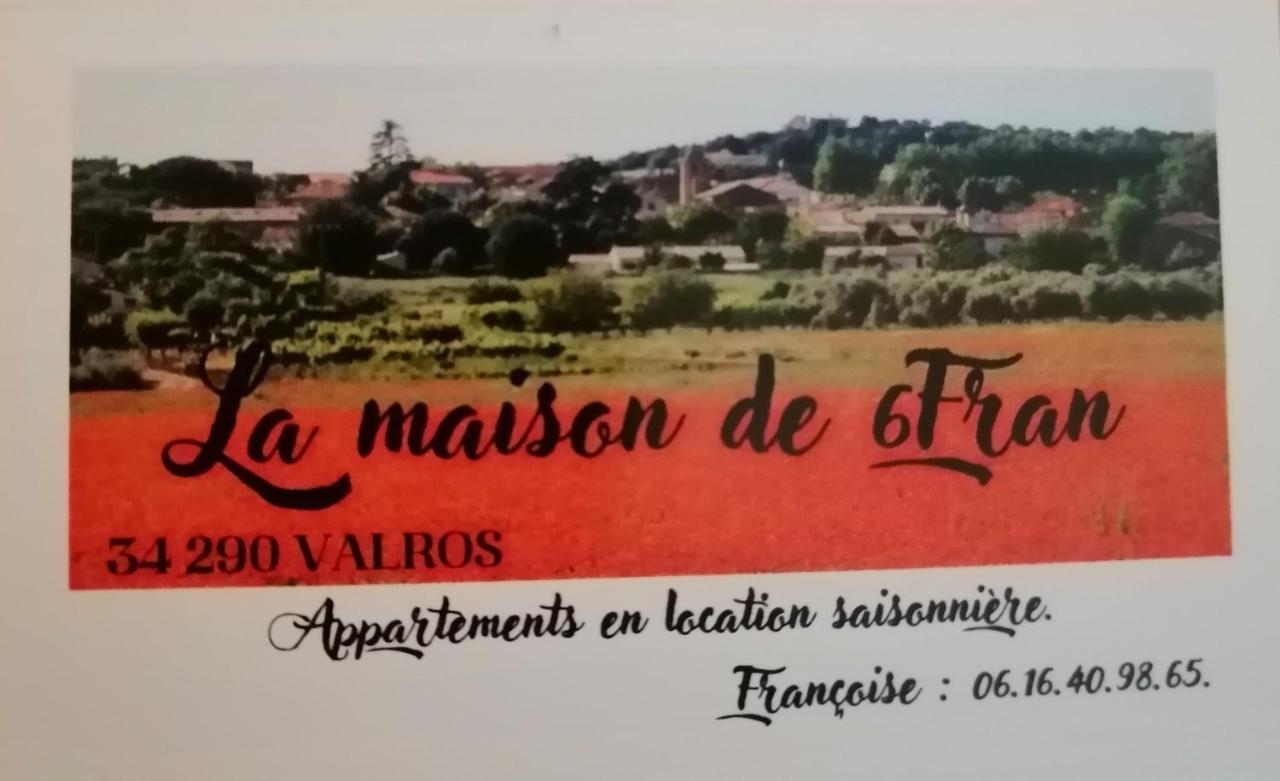 La Maison De 6Fran Appartement 2 Chaleureux Et Calme Ambiance Familiale Valros Экстерьер фото